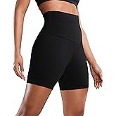 CRZ YOGA Butterluxe Super High Waist Biker Shorts 6"- Yoga Workout Womens Buttery Soft Over Belly