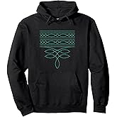 Teal Western Boot Stitch Rodeo Cowgirl and Cowboy Pullover Hoodie