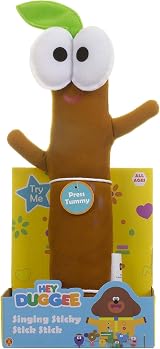 Hey Duggee Singing Sticky Stick Stick Soft Toy Brown 27cm CBeebies Plush view 7