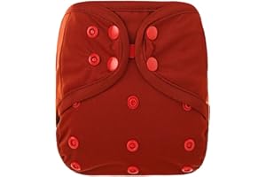 OsoCozy One Size Cloth Diaper Covers - Adjustable Snap Fit & Double Leg Gussets for Baby Boys & Girls from 8-35 Pounds. Use with Prefold, Flat or Fitted Cloth Diapers or Snap-in Inserts.
