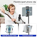 Aokeo Microphone Stand Floor Tripod with Boom Tablet Holder Carry Bag view 2