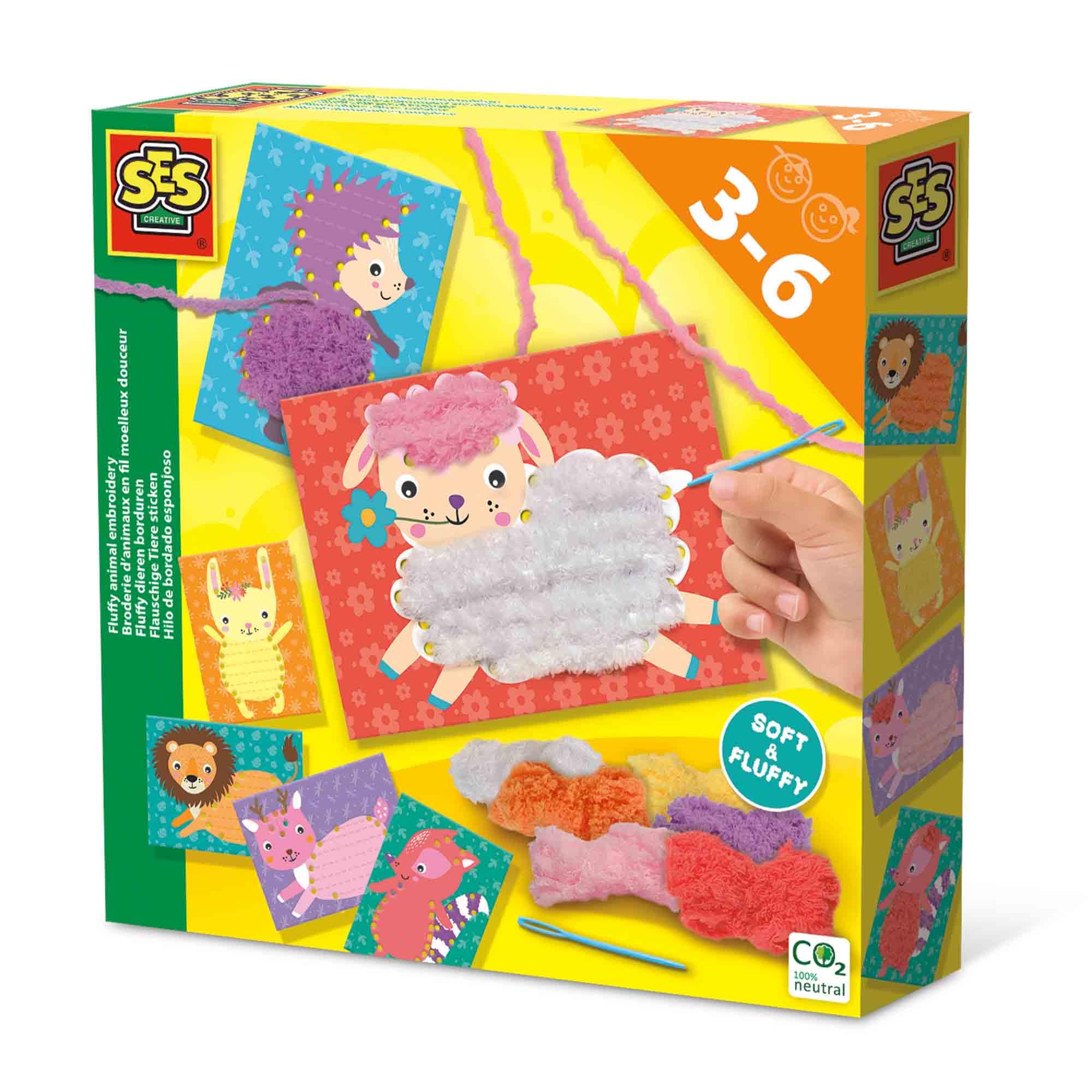 SES Creative Fluffy Animal Embroidery