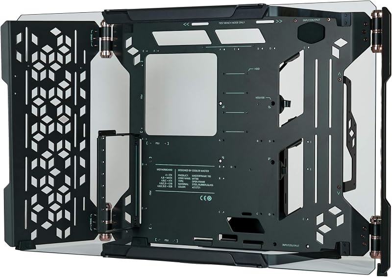 Cooler Master MasterFrame 700 Open Air ATX Case Tempered Glass VESA Mount Test