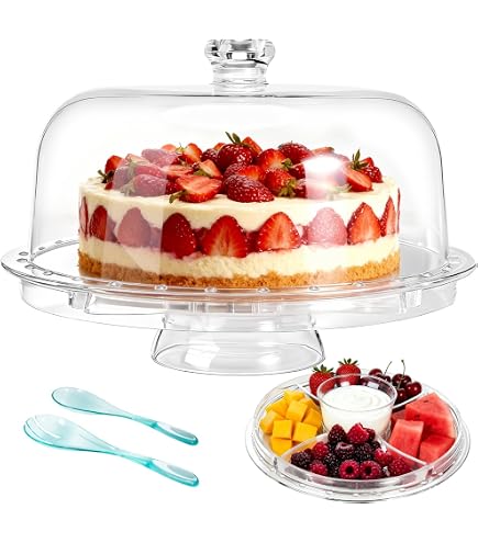 Amazon.com | Anchor Hocking Canton Cake Dome | Clear Glass