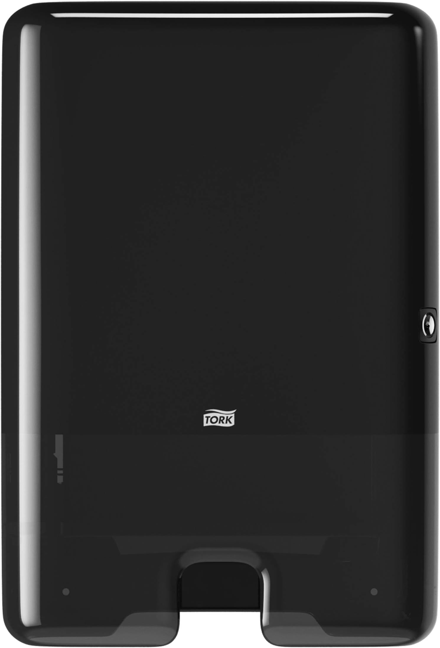 Tork Xpress Multifold Hand Towel Dispenser 552008, Elevation Design - H2 Paper Towel Dispenser, Single Dispensing, Slim, Black