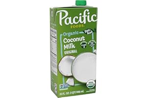 Pacific Foods Original Organic Coconut Milk, Plant Based Milk, 32 oz Carton