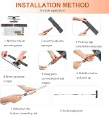 Lomida Professional Window Squeegee Kit 158cm Telescopic Bendable Head view 5