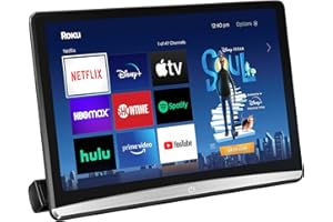 SEVENTOUR 12.4 inch 4K Android Portable Car TV Headrest Monitor Tablet for Back seat, Support Phone Wireless Mirror Link Touch Screen,with WiFi/Bluetooth/HDMI/USB/FM/Airplay Video Player 2G ram+16G ROM(1*pcs)