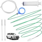 Auto Sunroof Drain Cleaning Tool, 120 Inch Flexible Tube Cleaning Brush | with Pipe Cleaning Brush, Injector Hose, and Injector Soft Drain Brush, Car Sunroof Cleaner for Drains, Sewers, Windshields