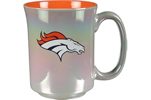 The Memory Company Officially Licensed 15oz Iridescent Mug with Logo, Denver Broncos