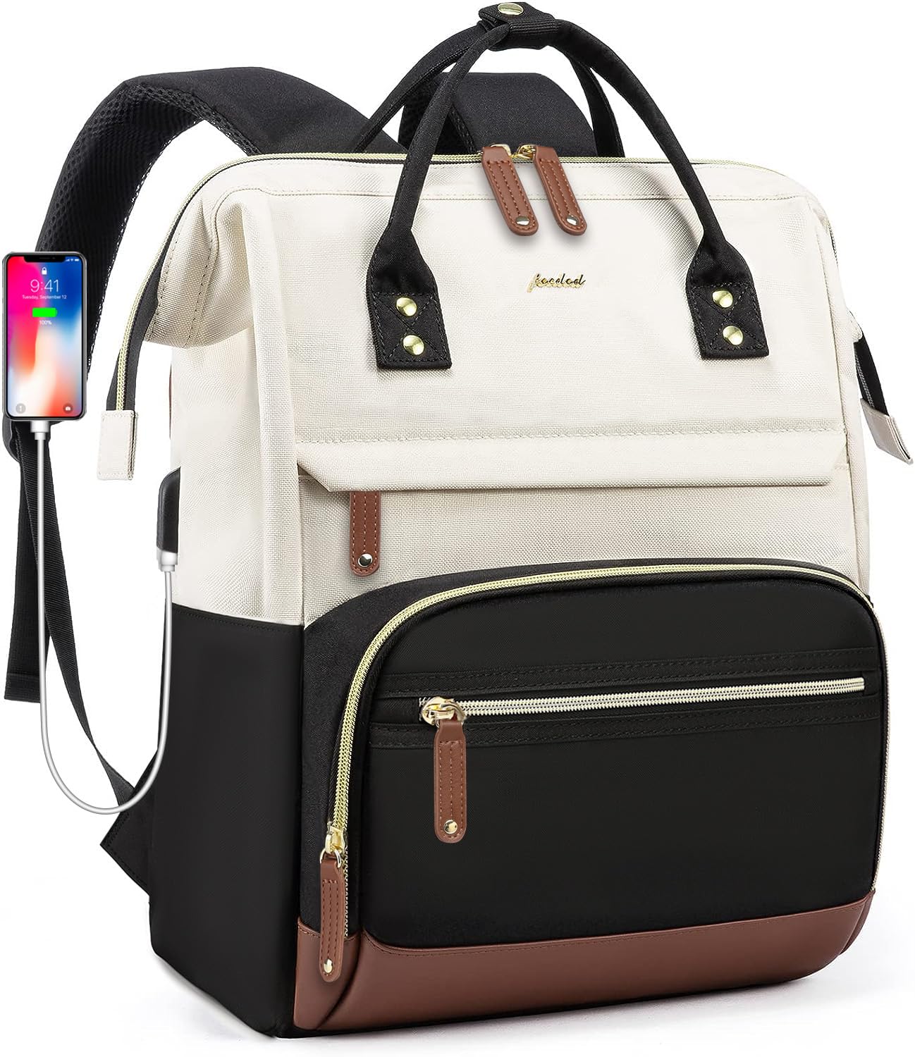 Laptop Backpack for Women Work Teacher Bag Business Travel College Bookbag 15.6 MATEIN 15.6 Inch Laptop Backpack Womens, Work Backpack Women  main image 3