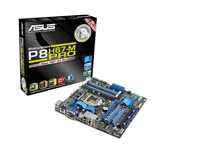 ASUS P8H67-M PRO/CSM LGA 1155 Corporate Stable Model Intel H67 DDR3 ...