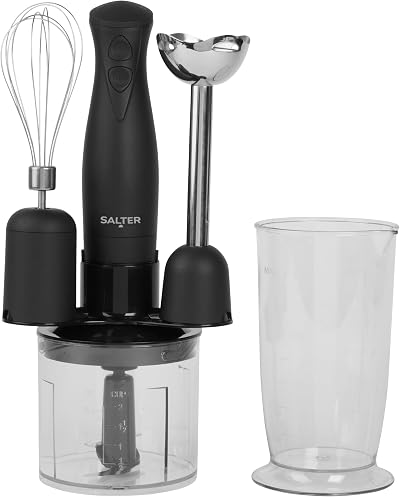 Salter Kuro 3 in 1 Blender Set - Whip, Blend, Chop, 350W, BPA-Free