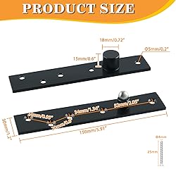 Alise 6'' Pivot Hinge Rotating Door Hinges 360