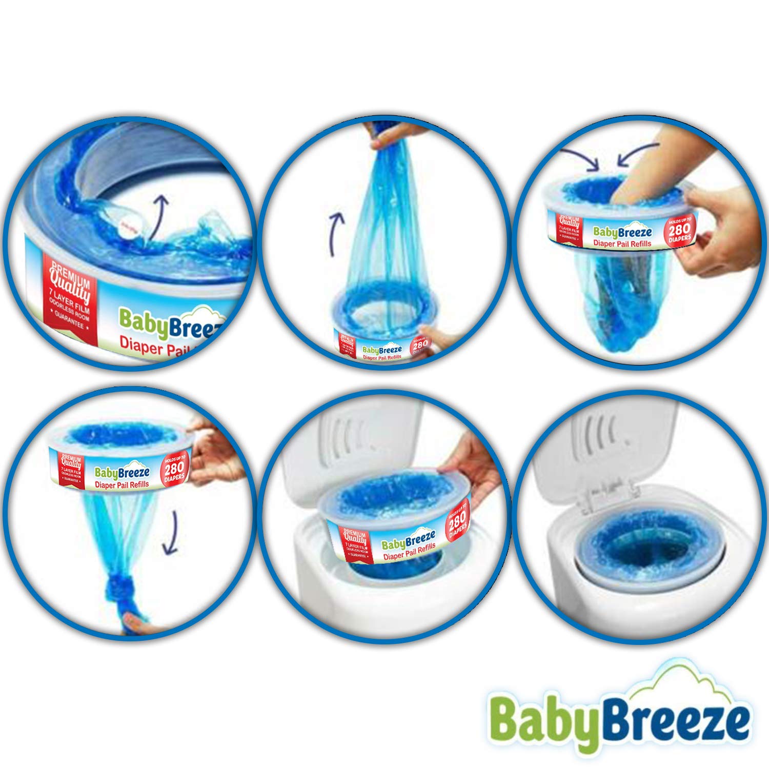 baby breeze diaper pail refills