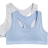 Hanes Girls Cotton Racerback Sports Bra 2-Pack