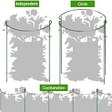 MUAEEOK 6 Pack Plant Support Stakes 30x50cm Half Round Cage view 7