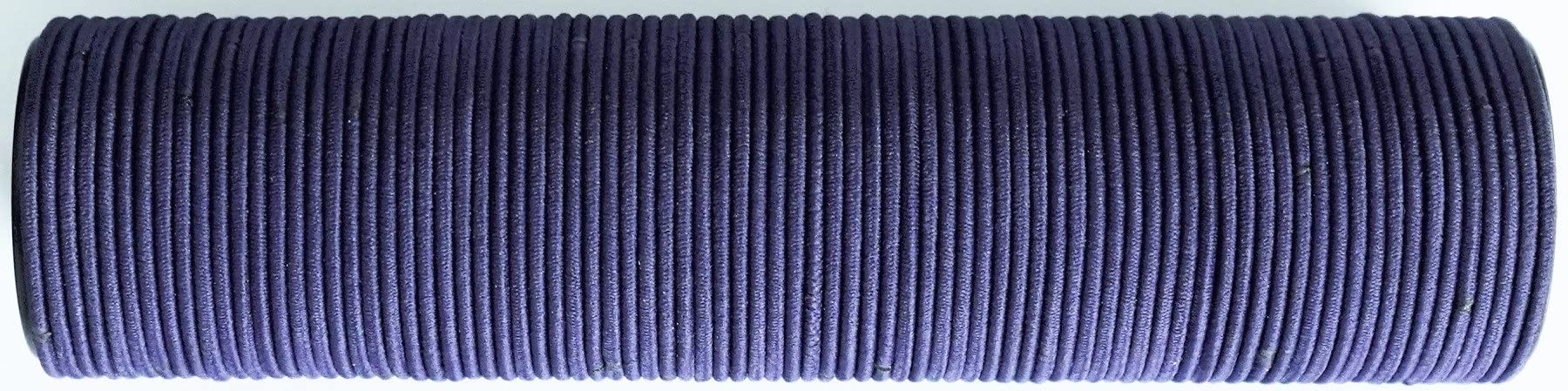 100 Pcs Crazy Bobble® Premium Non-Metal Hair Elastic Hair Bands 2mm, Bulk Hair Ties, Ponytail Holders For Adults and Kids (Navy Blue)