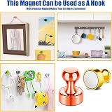 FINDMAG 8 Pack Colorful Fridge Magnets with Magnetic Hooks Small Whiteboard view 6