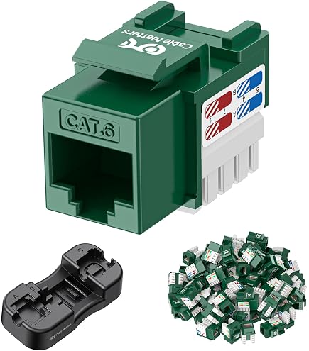 Amazon.com: Leviton Extreme 6+ QuickPort Connector, CAT 6, 25-Pack