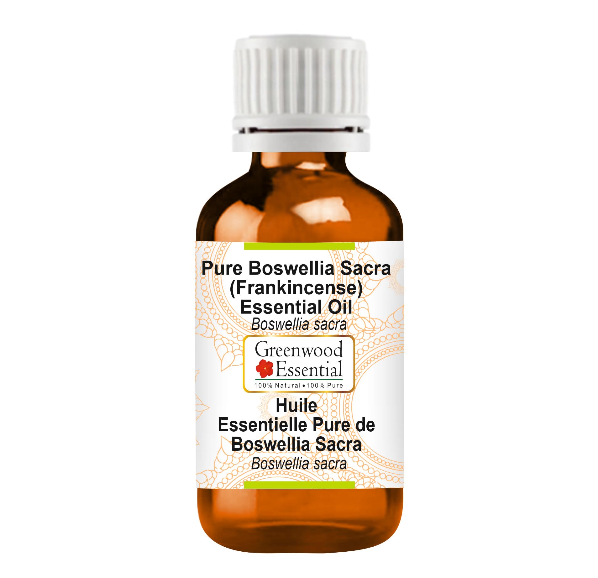 Greenwood Essential Pure Boswellia Sacra (Frankincense) Essential Oil (Boswellia Sacra) Steam Distilled Natural Therapeutic Grade 5ml (0.16 oz)