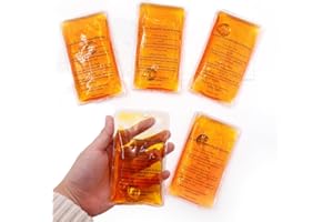 Reusable Snap Heat Pack, Hand Warmers Click, Pocket Warmer With Pouch Gel for Camping, Outdoor, Indoor, Working, Studying - W