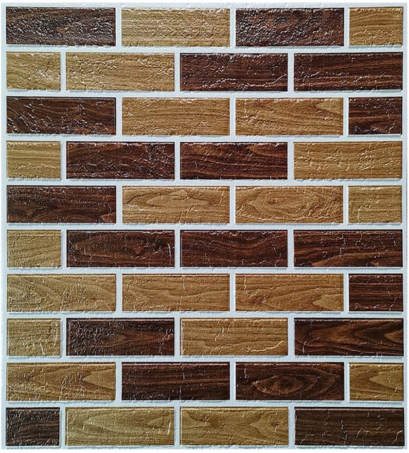 CAOXN 3D Selbstklebendes Peel and Stick Wandpaneel, Backsteintapete