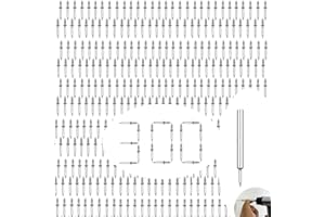 Baseboard Nails - 300PCS Double-Headed Steel Nails with 3PCS Sleeves, Ideal for Picture Hanging, Baseboard Installation, and 