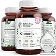 Natural Nutra GTF Chromium Polynicotinate with ChromeMate, Supports Body Metabolism, Promote Body Health, Cardiovascular Health 200 mcg, 60 Vegan Tablets