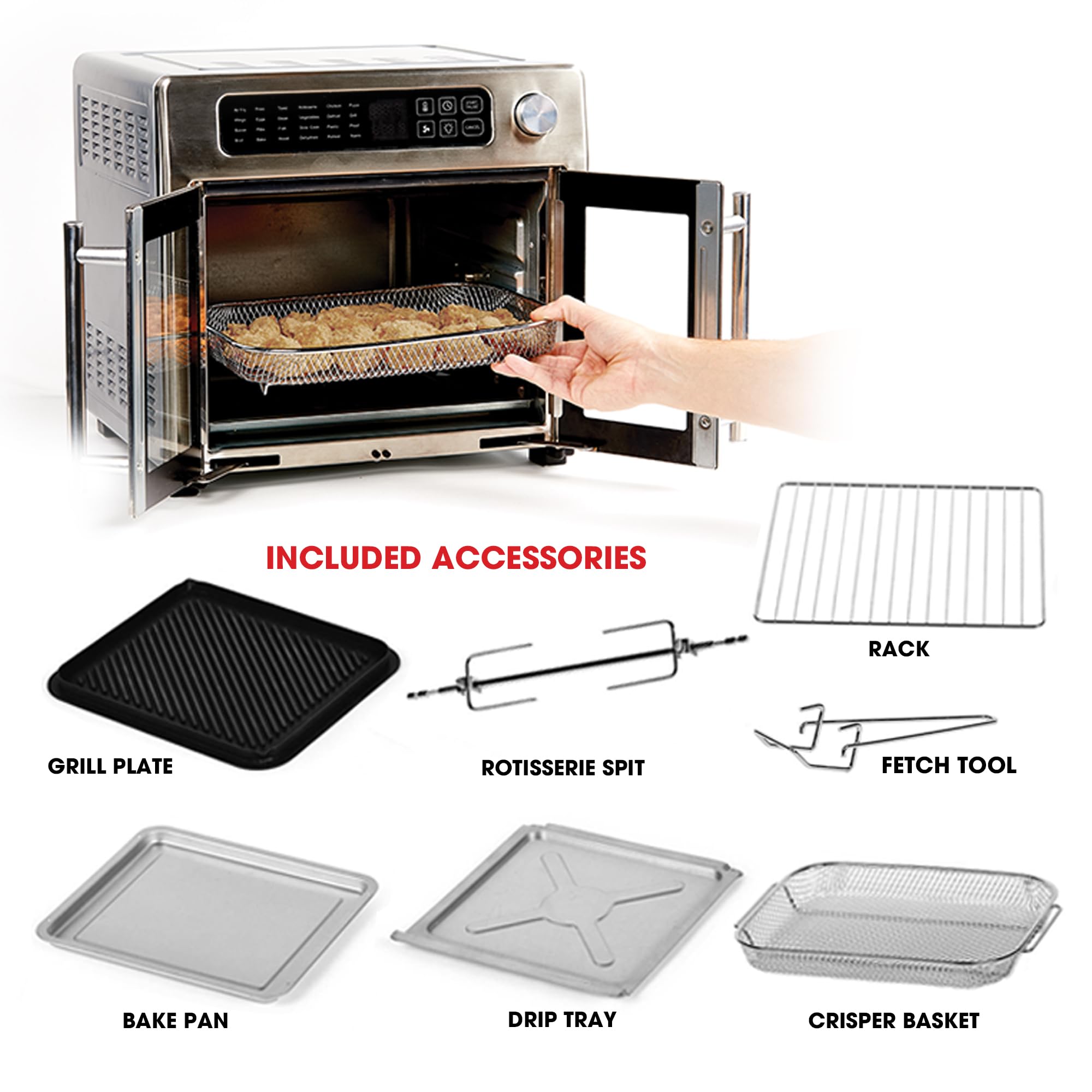 Emeril Lagasse 26 QT Extra Large Air Fryer, Convection Toaster Oven