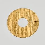 Baelea Natural Oak Radiator Pipe Covers 15mm Laminate Wood Floor Collars Self view 2