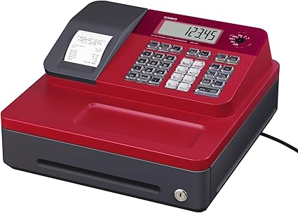 Casio SE-G1 SB-RD Caja registradora, rojo y negro: Amazon.es: Oficina y papelería