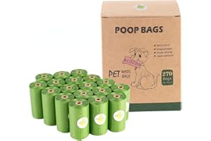 ROSEBB dog poop bags rolls,Pet Waste bags rolls,poop bags for dogs,Guaranteed Leak Proof and Extra Thick doggy poop bags,270Count dog bags for poop,9x13 Inches doggie poop bags