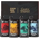 Every Man Jack Game of Thrones Collector's Edition Body Wash Gift Set - Includes 4 Body Washes with Clean Ingredients & Westeros Inspired Scents