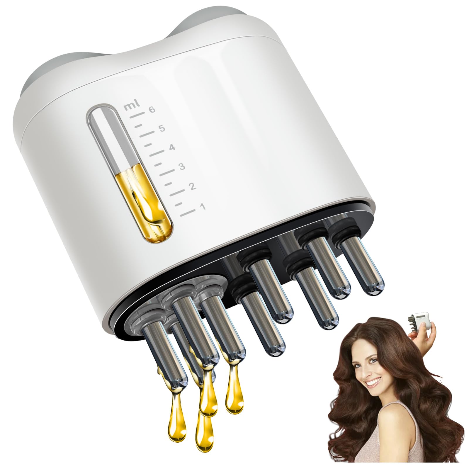 Photo 1 of Pawfan Minoxidil Applicator, Hair Oiling Applicator, Root Comb Applicator?Scalp Oil Dispenser, 2-in-1 Hair Growth Oil Applicator and Scalp Massager for Hair Treatment and Growth