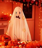 cshare Halloween LED Fairy Lights 50LED 5m Orange Fall Decor Battery Powered view 5