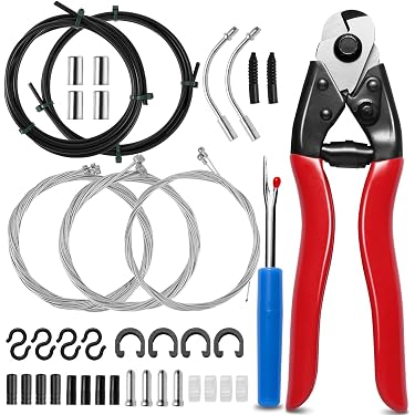 ASHIMA Cable Donuts Rosso – 6 Guide Cavo Per Freni E Cambi, Universal Bike