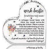 Work Bestie Valentines Day Gifts for Women Coworker Friends, From Coworkers to Friends Gift for Birthday Retirement Farewell Thanksgiving Day Mothers Day, Funny Work Bestie Definition Signs for Favorite Friend At Work