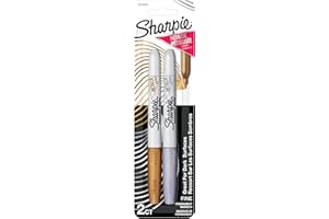 Sharpie Metallic Fine Point Permanent Marker, Assorted Colors, 2-Pack - 1829202