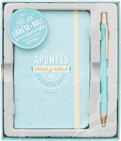 Mr. Wonderful WOA09019ES - Set de Libretas + Boli: Amazon.es: Oficina y papelería