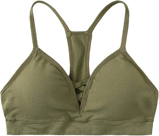 Amazon.com: SweatyRocks Women Criss Cross Sports Lingerie ...