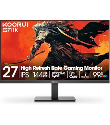 koorui 27インチ　165hz Amazon.co.jp: KOORUI ゲーミングモニター 27 インチ フルHD VA