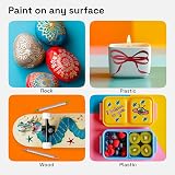 ARTISTRO 24 Colors Acrylic Paint Pens Dual Tip Dot Fine for Rock Fabric Wood view 3