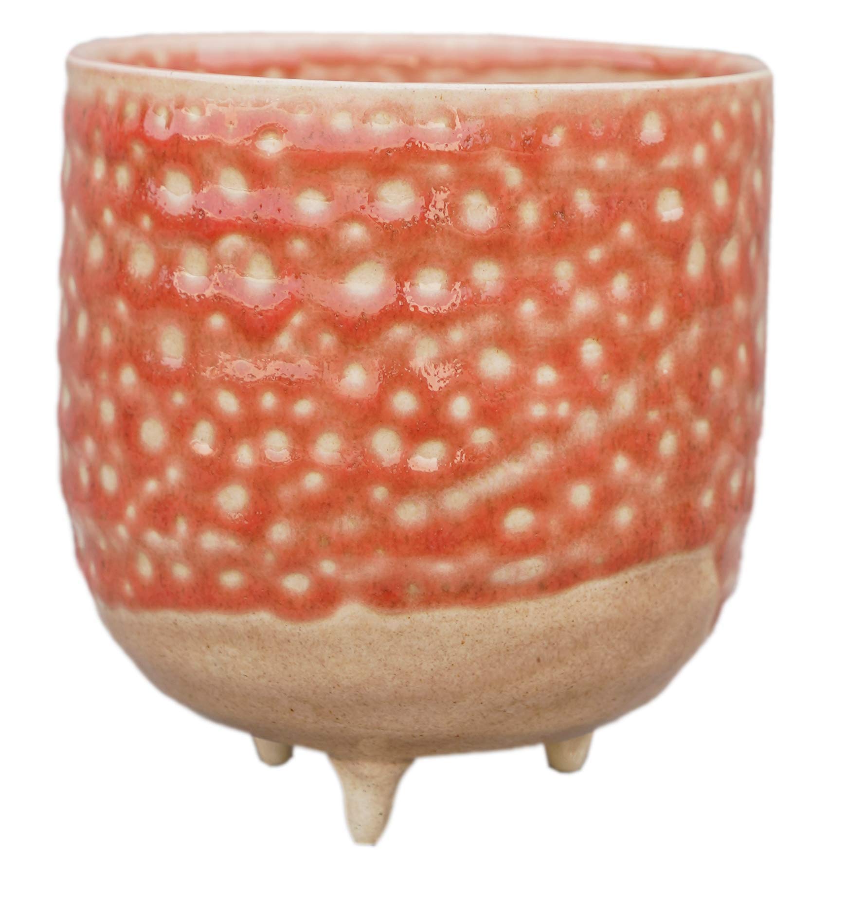 Ivyline Titan Reactive Glaze Planter with Foot H7Cm D7Cm, One Size
