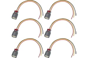 HEROFFIX 6Pcs Ignition Coil Connector Plug Harness for Ford F-150 11-16 Ignition Coilpack Female Connector Plug Harness Pigta