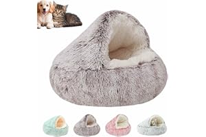 Olvys Cozy Cocoon Pet Bed for Dogs, Olvys Dog Bed with Hood,Small Dog Bed with Cover Cave,Cozy Cave Pet Beds for Small Medium
