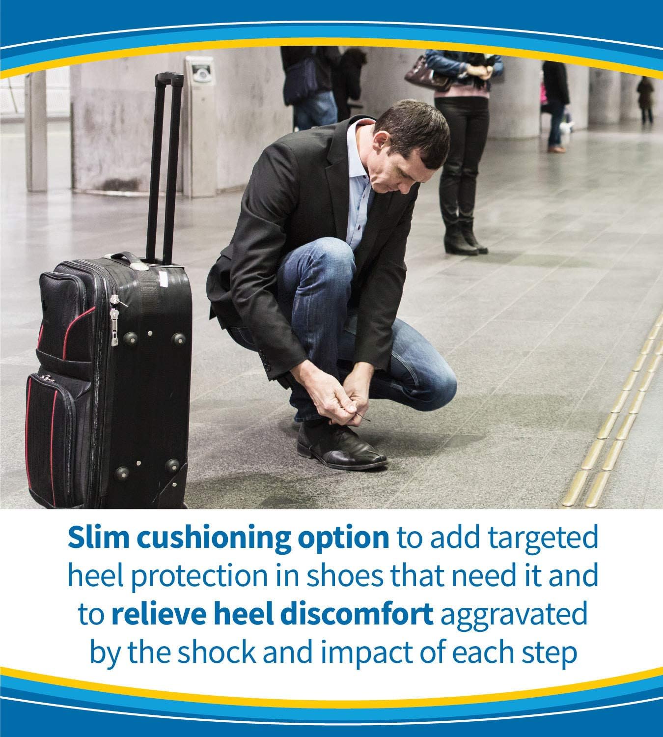 Dr. Scholl's HEEL CUSHIONS with Massaging Gel Advanced // All-Day Shock Absorption and Cushioning to Relieve Heel Discomfort (for Men's 8-13, also available for Women's 6-10): Health & Personal Care