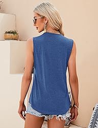 KTILG Ladies Tops and Blouses Square Neck Tank Top