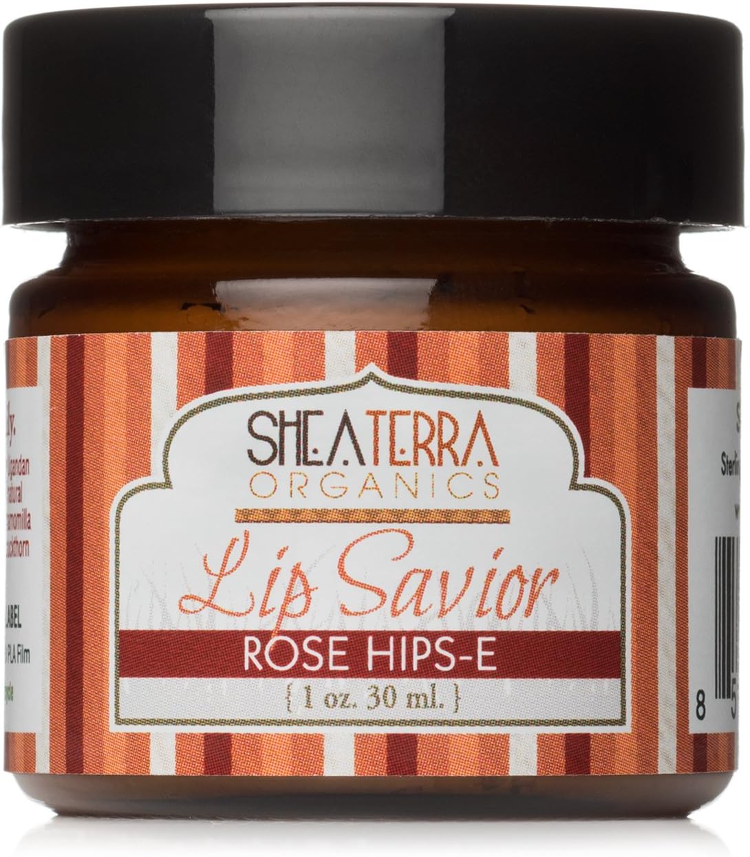Shea Terra Organics E Lip Savior | Paraben Free Shea Butter Lip Balm - Premium Quality Natural Lip Moisturizer - Therapeutic Remedy for Dry Lips - 0.5 oz (Rose Hips)