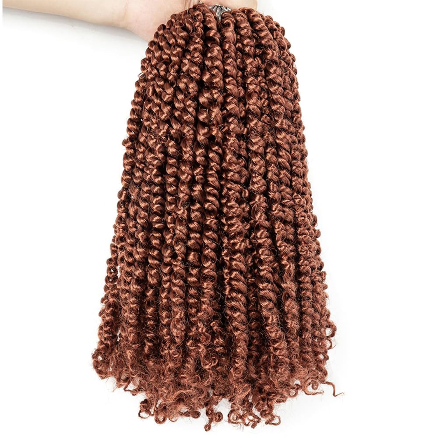YDDM Passion Twist Hair 12 Inch 8 Packs Pre-Looped Crochet Braids Short Extension (350#) — image 1